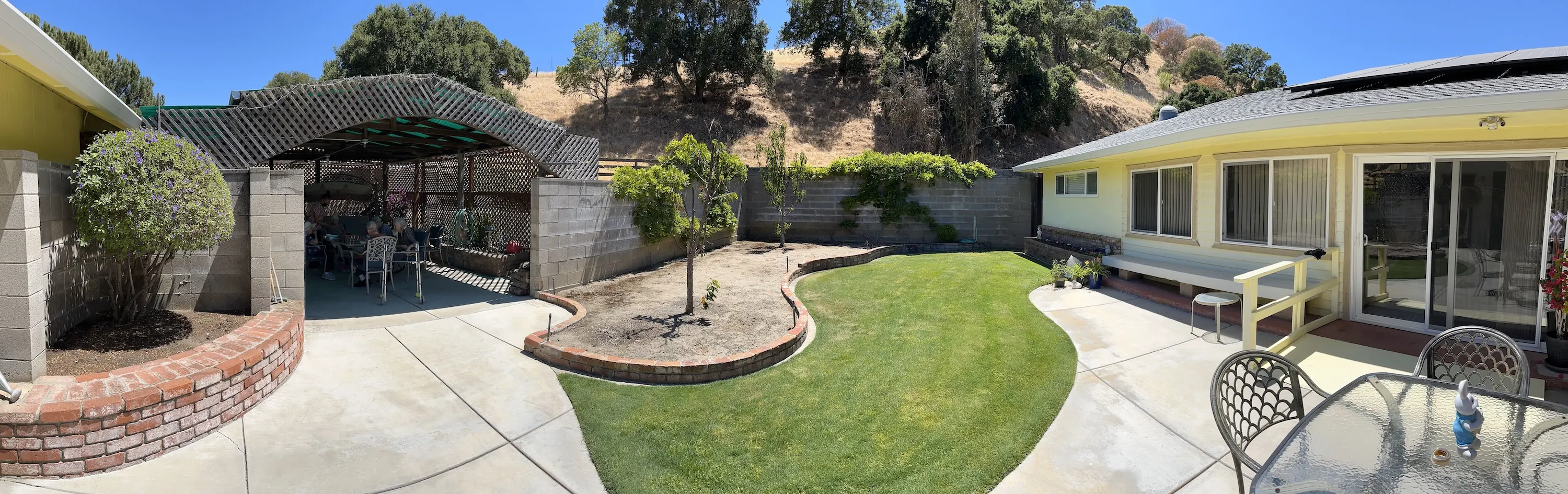 residents enjoying the outside