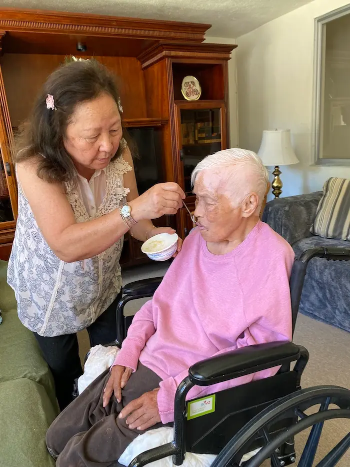 nurse giving medication
